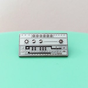 Bass Synthesizer Enamel Pin