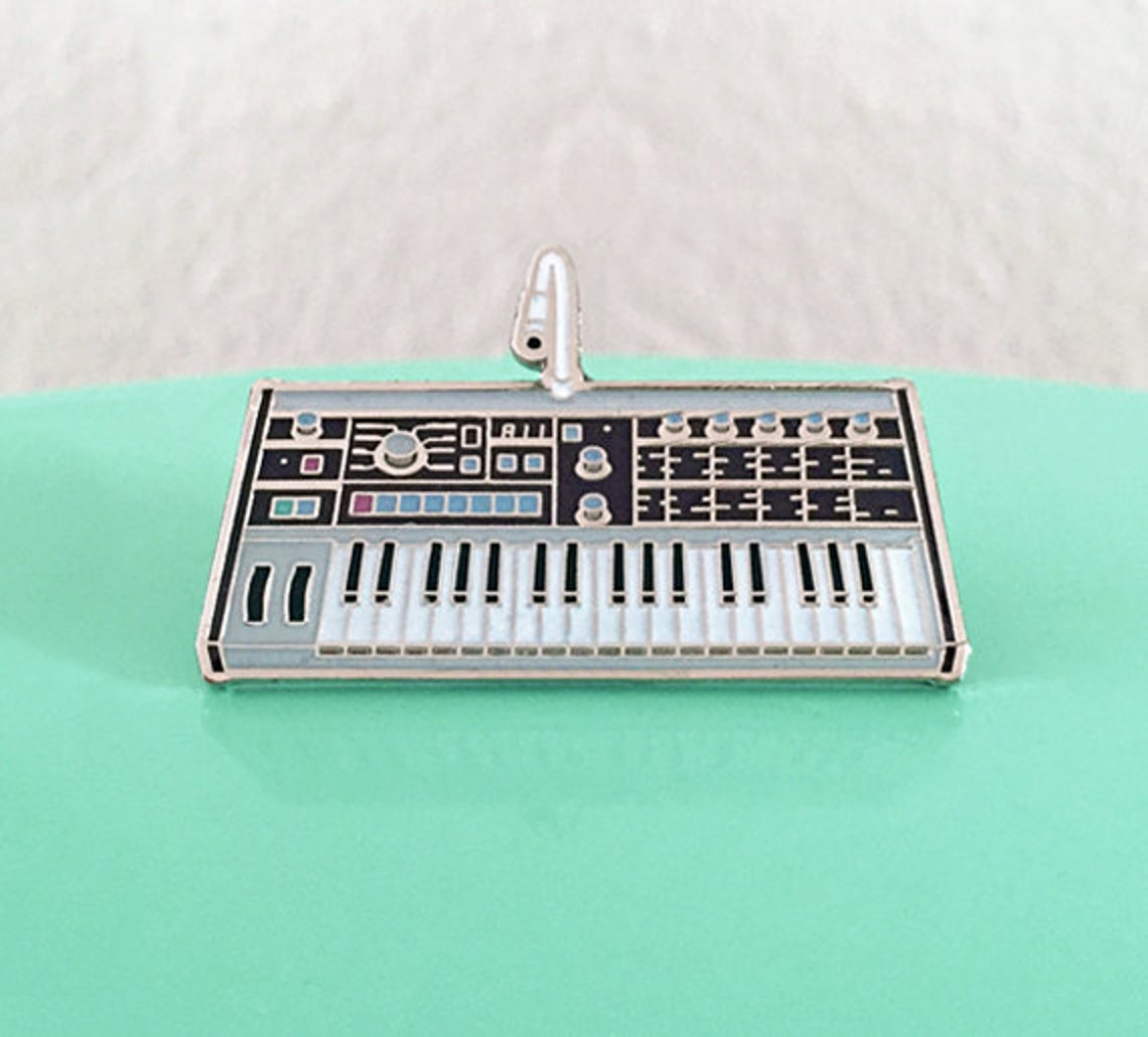 Synth Keyboard Enamel Pin 2nd Edition Etsy