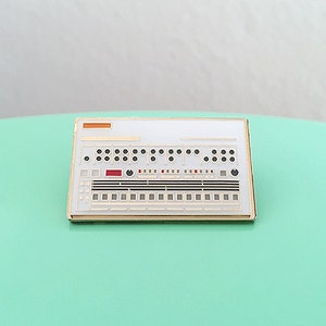 Drum Machine Enamel Pin