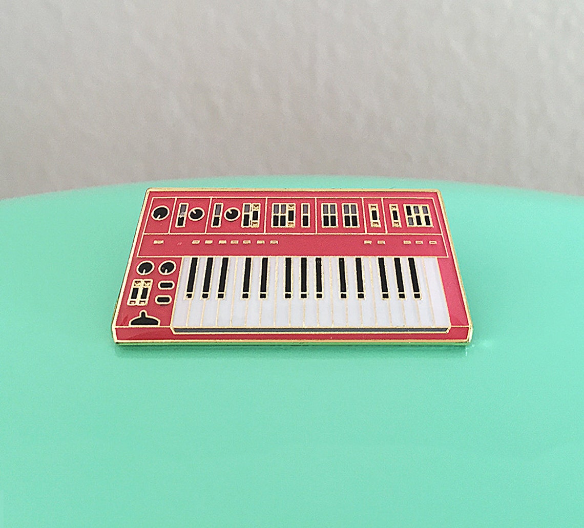 Synth Keyboard Enamel Pin 3rd Edition Red Etsy