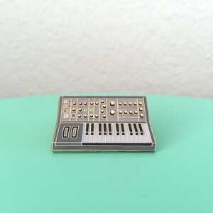 Synth Keyboard Enamel Pin image 2