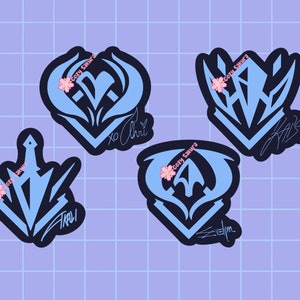 KDA Holographic Logos Sticker | League of Legends