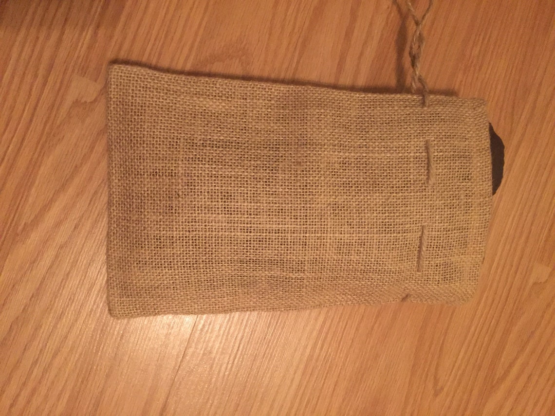 Burlap 'my Stash' Pull String Pouch Thick Mustache & Etsy