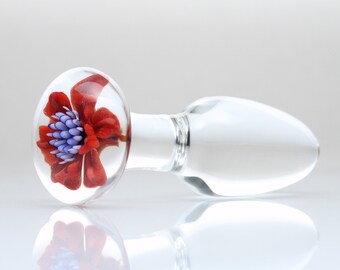Glass Butt Plug - Medium - Melania - One Of A Kind Mature/adult/anal/sex Toy