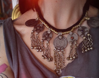 Vintage afghan necklace