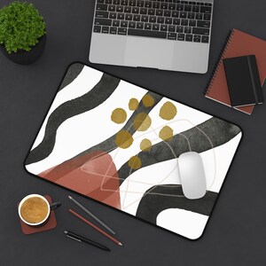 Bureaumat schattig, bureaumat, leuke kantooraccessoires, schattige werkruimte, trendy werkruimte, trendy, boho-bureau, mooie bureauonderlegger