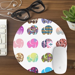 Mouse Pad Funny, ELEPHANTS Mousepad, Mouse Mat funny Mouse Pad Office Mousemat Rectangular Mousemat Mousepad colorful mouse pad CUTE- T80335