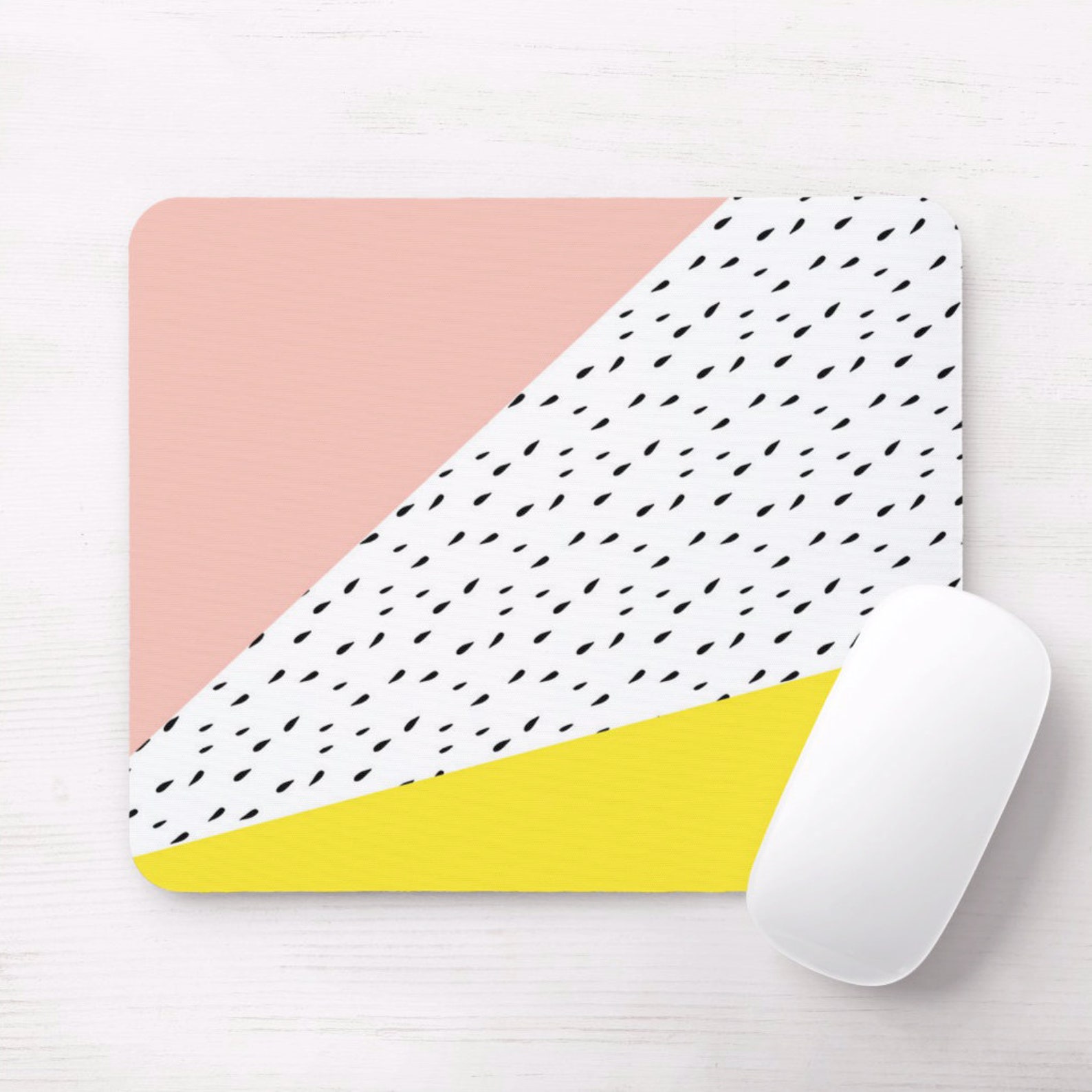 Mouse Pad Geometric Mousepad Funny Mouse Mat Mouse Pad Etsy