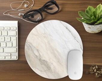 Marble mouse pad, Mouse pad, gift for her Mousemat Rectangular Mousepad white marble mouse pad marble birthday gift under 20 infigohome