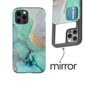 Accesorios tecnológicos, Funda para teléfono con tarjetero, Funda con espejo para Galaxy S20, Funda para iPhone 11 Pro, Funda bonita para iPhone SE, Funda para iPhone 12 Pro Max