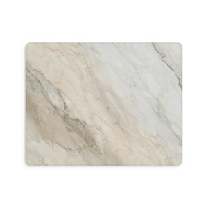 Faux Leather Marble Mouse Pad Stylish Gift Idea for Coworker, Rectangle or Circle image 6