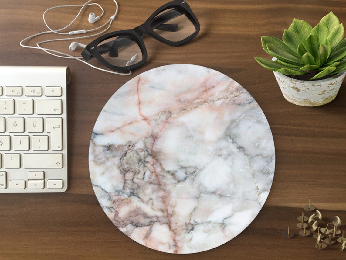 Mouse Pad Marble Mousepad Mouse Mat Marble print Mouse Pad Etsy