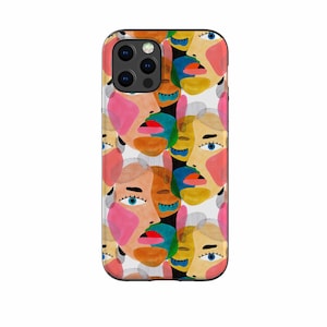 Creditcardhouder iPhone 11 12 SE-hoesje, gespiegelde telefoongezichten iPhone 11-hoesje, iPhone 12 Pro-hoesje, kleurrijke kaart- en geldhouder Galaxy S21