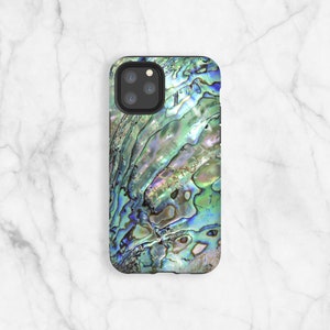 Green Abalone Shell iPhone Case: Trendy Girly Design