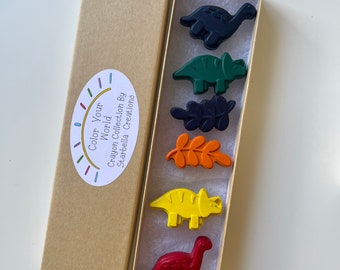 Dinosaur Crayons: Non-Toxic Coloring Crayons, Birthday Party Favors