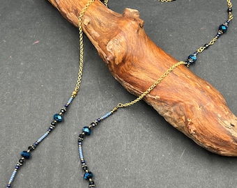 Longs colliers de perles faits à la main à partir de perles Toho et de perles de verre de Bohême.