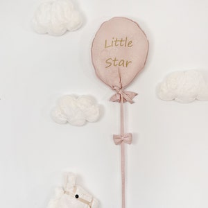 Cotton Balloon Wall Decor, Personalized Balloon, Wall Hanging Decoration, Custom Fabric Balloon, Custom Wall Decor, Nursery decoration
