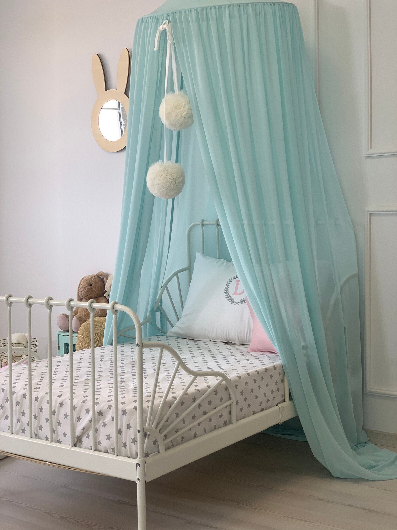 Mint Bed Canopy Hanging Canopy Tent Canopy for Nursery Etsy