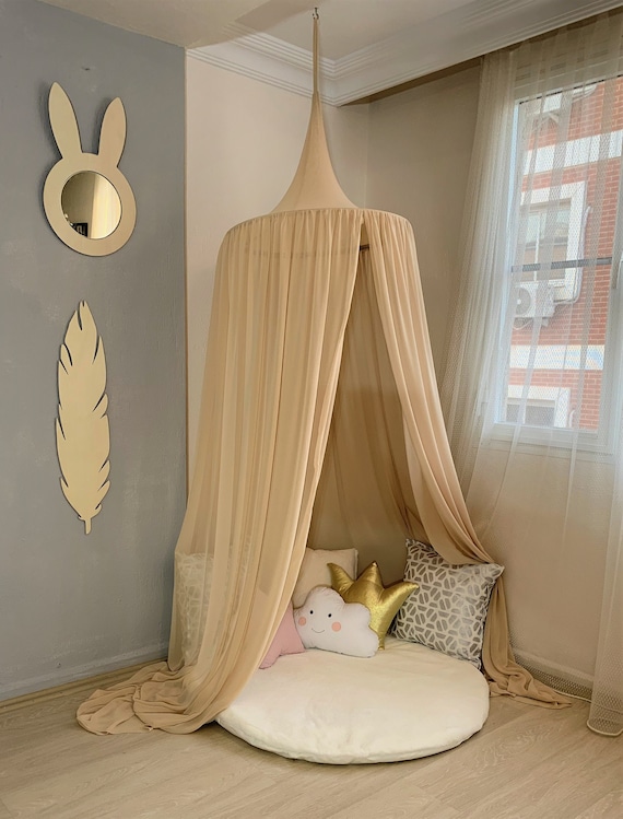 Nude Canopy Sheer Baldachin Ceiling Hanging Tent Canopy for