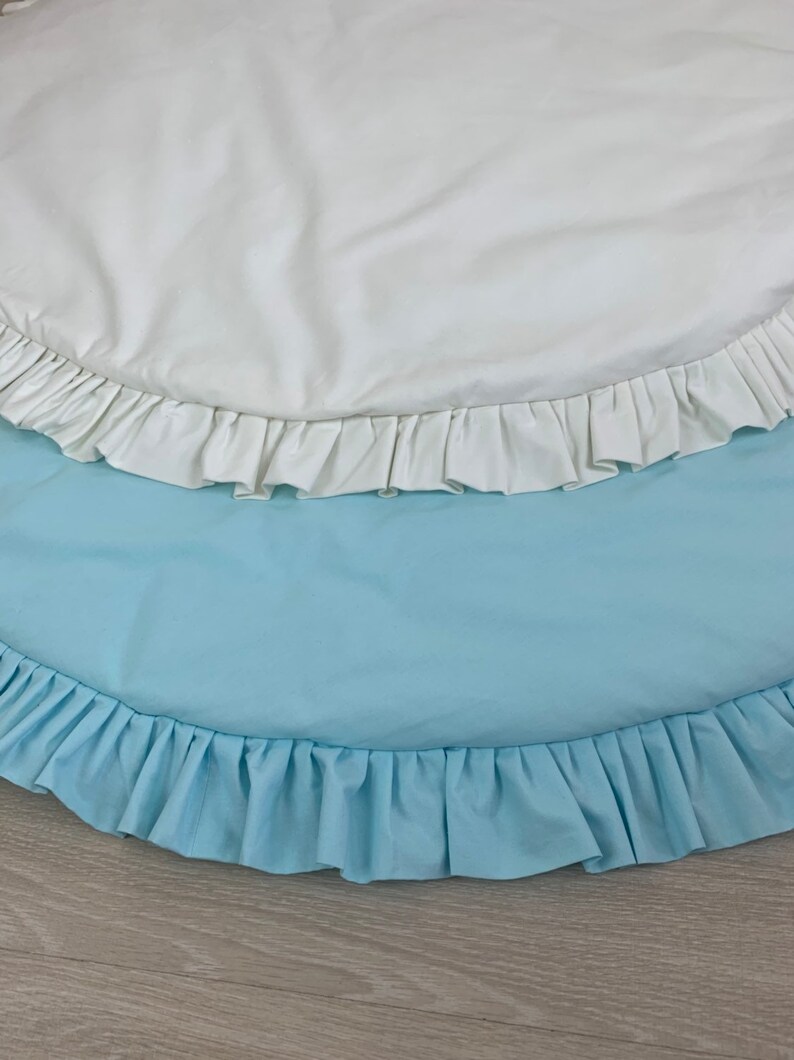 BABYMAM Happy Savannah Teepee Floor Mat – Double-sided Cotton Padded Play Mat For Kids