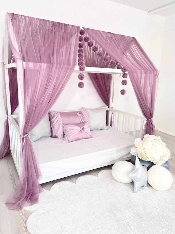 Purple sale bed tent