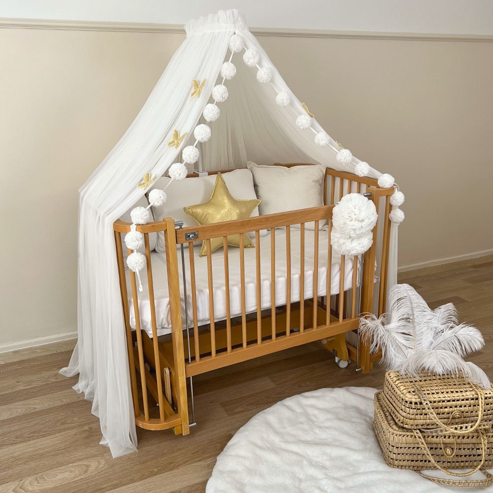 Nursery crib canopy sales