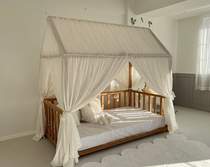 Montessori Bed Canopy for Toddlers House Bed Toddler Bed Canopy House