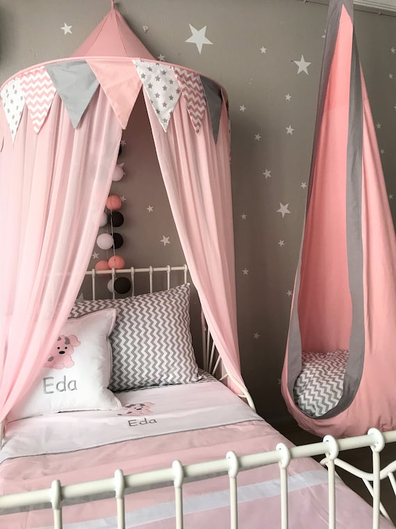 Tenda Da Letto Romantica Baldacchino Rotondo Per Letto Bambini
