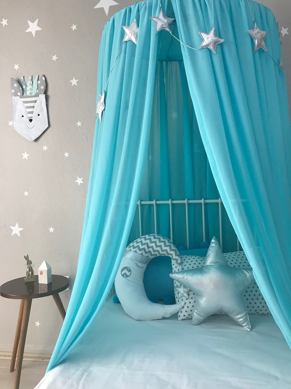 Turquoise cheap bed canopy