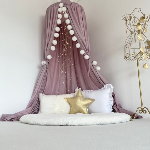 Lilac Cotton Canopy Lilac Nursery Canopy Dusty Violet Canopy