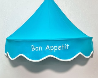 Personalized Canopy, Hanging Play Tent, Customized Kids Teepee, Canopy Bedding, Patisserie Play Corner, Lemonate stand, Kids baldachin