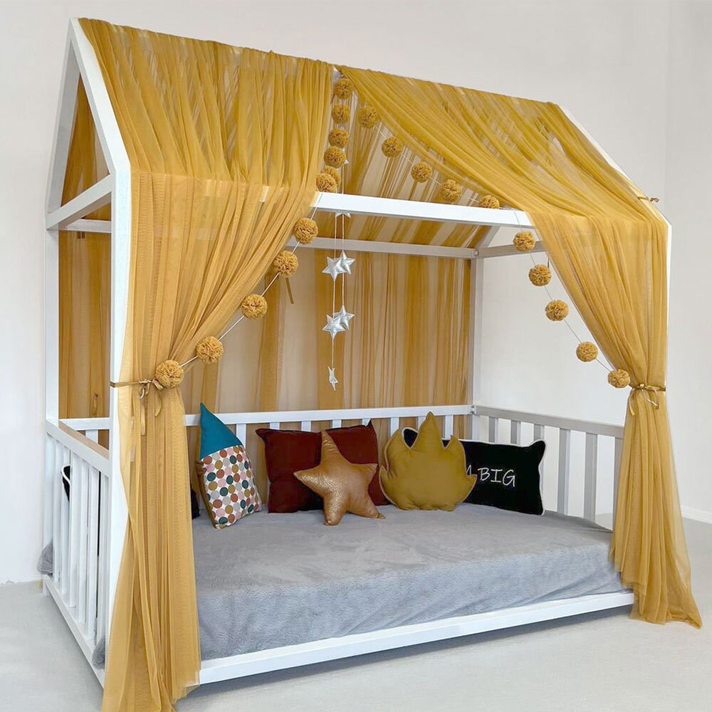 Mustard cot clearance canopy