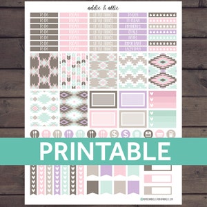 Tribal Stickers, Tribal Planner Stickers, Aztec/Tribal - WS005