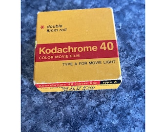 Vintage Kodachrome 40 Movie Film Double 8mm 25ft Roll 02/1979 Kodak Unopened 459