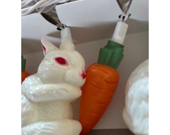 Vintage 1994 Easter Lights Carrot & Bunny Lites/lights-NEW IN BOX