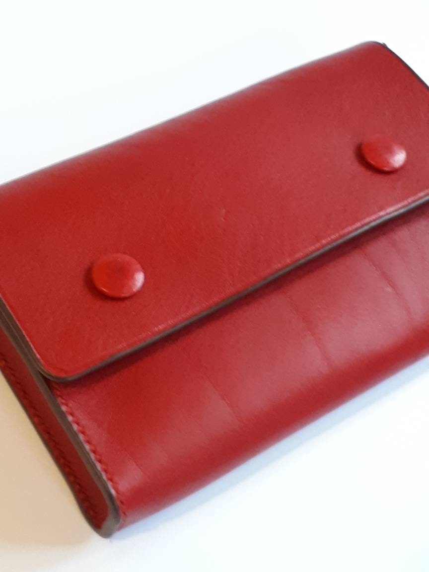 The 7 Day Pill Organizer Red Leather Pill Case Tablet Etsy