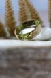 Birch bark Mens ring REAL Moss resin ring  Wood resin ring Nature resin ring  Boho ring Rustic ring Eco Friendly Green Forest Jewelry 