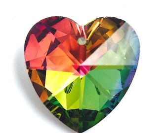 Rainbow Gem Heart Etsy Rainbow Gem Heart Etsy