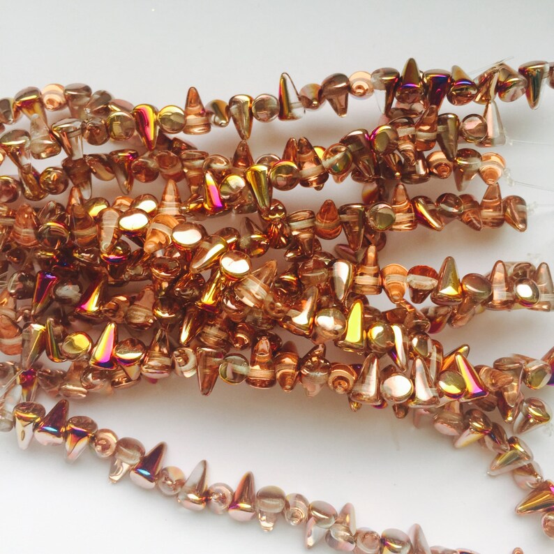 Crystal Copper Marea Spike Beads image 1