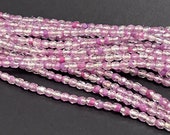 Purple Crystal Silver Lined 4mm Czech Glass Fire Polish 50 Beads