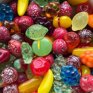 Czech Glass Fruit Bead Mix 25pcs.