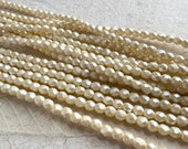 Cream Pearl - 4mm Fire Polish - 50 Beads - Czech Glass