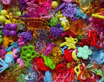 Acrylic Charm Mix 100 grams Kawaii Mix Charms