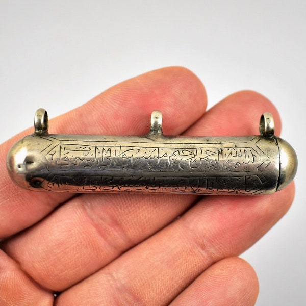 Antique Silver Pendant - Koran holder