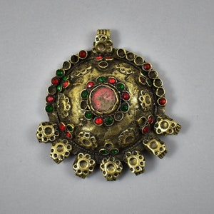 Antique kuchi pendant - Ethnic pendant - Afghan jewelry - tribal jewelry