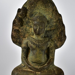 Naga-enthroned Buddha - Cambodia