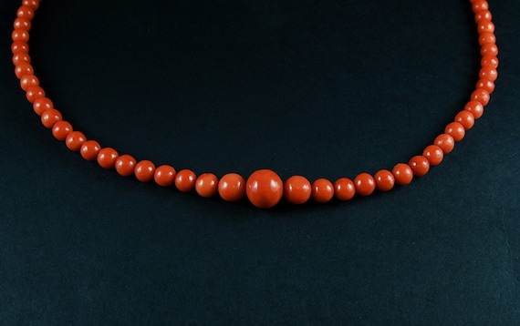 Natural coral necklace - Mediterranean coral beads - image 8