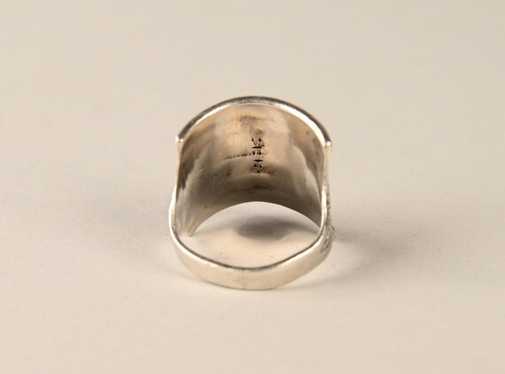 High silver Tuareg ring - Engraved ring - image 6