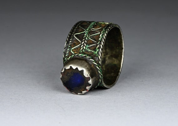 Antique large berber silver ring - image 7