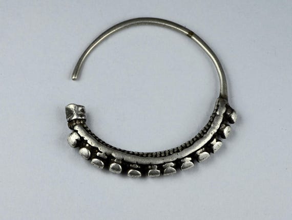 Antique single earrings in solid silver - Yemen /… - image 8